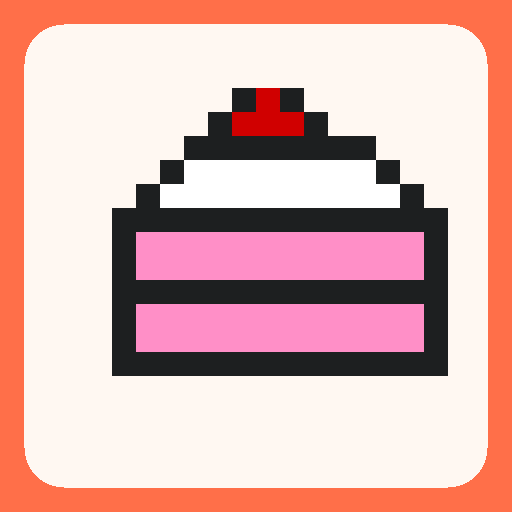 Pixel art cake slice template on a 32×32 grid