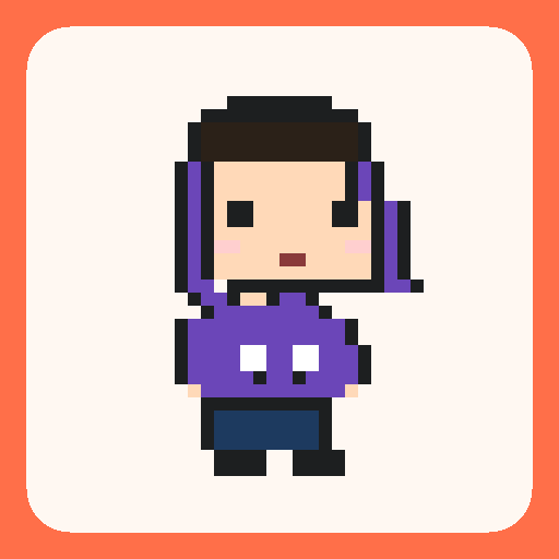 Pixel art comfy hoodie template on a 32×32 grid