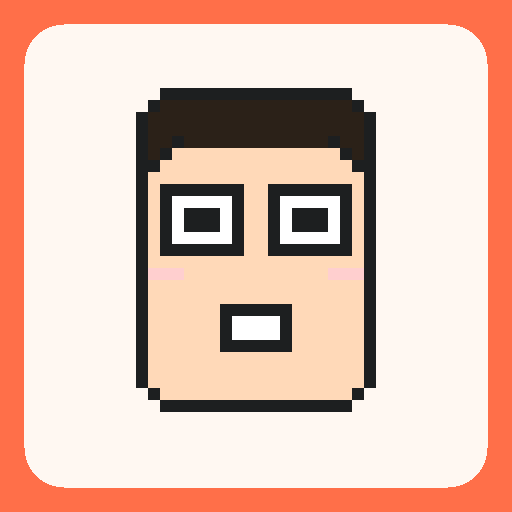 Pixel art total shock template on a 32×32 grid